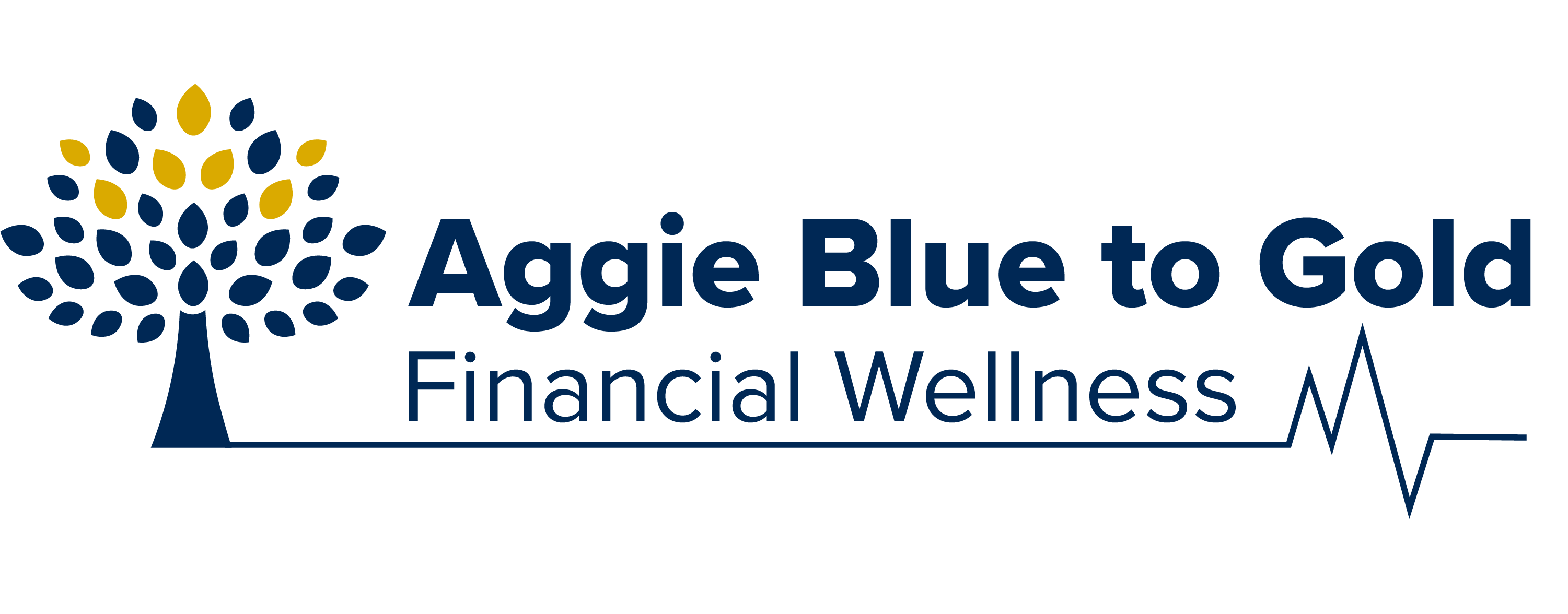 Aggie Blue to Gold Financial Wellness logo