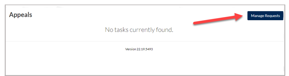 Manage Requests - Appeals