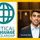 Critical Language Scholarship logo and headshot of Gurshan Rai