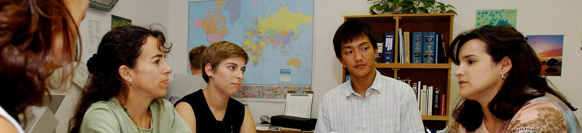 Students in an advising group