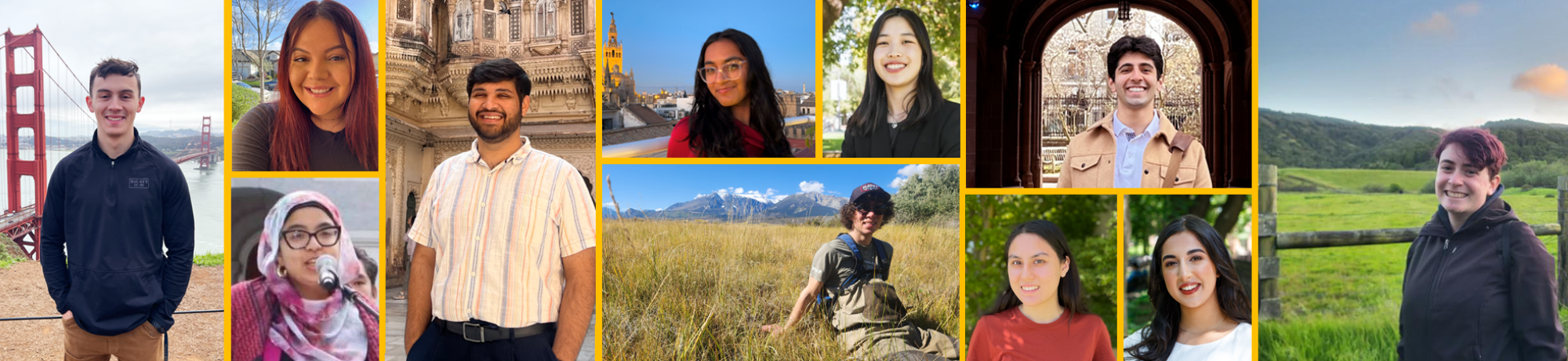 Montage of prestigious scholarship recipients