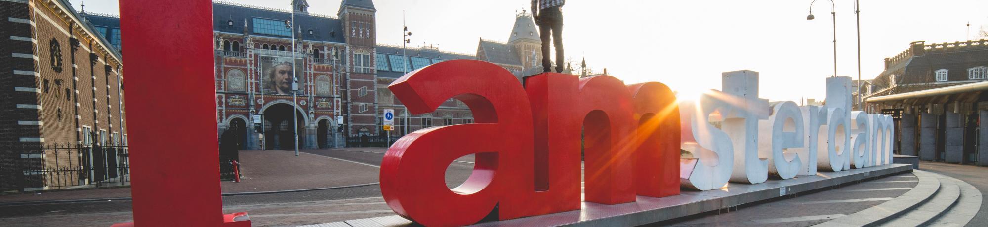 "I Am Amsterdam" sculpture